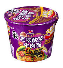 统一酸菜牛肉杯面