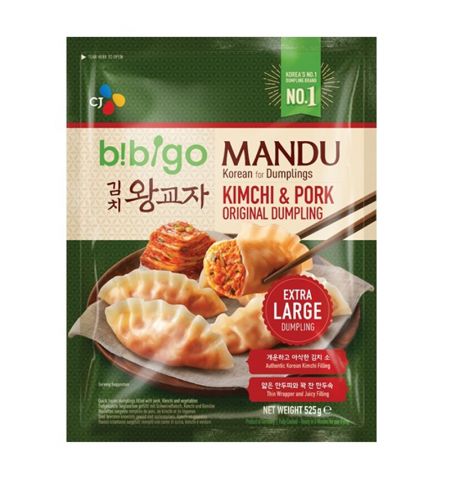 CJ BIBIGO KOREAN KIMCHI & PORK DUMPLING 525G