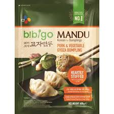 CJ BIBIGO PORK VEGETABLE GYOZA DUMPLING 525G