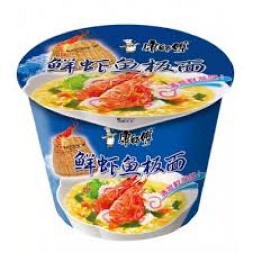 康师傅鲜虾鱼板面碗面