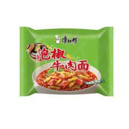 康师傅泡椒牛肉面袋装